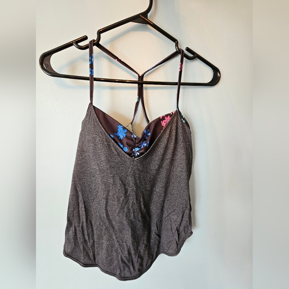 Lululemon Athletica Gray Bustier Camisole Top